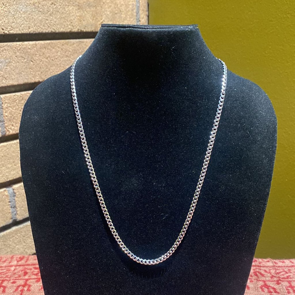 Stainless Steel Faceted Links Chain 19